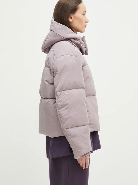 Pangaia kurtka kolor fioletowy zimowa 10002298