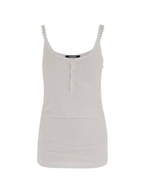 Jacquemus scallop sleeveless top - White - zdjęcie produktu nr 1