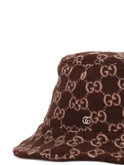 Gucci GG-monogram bucket hat - Brown