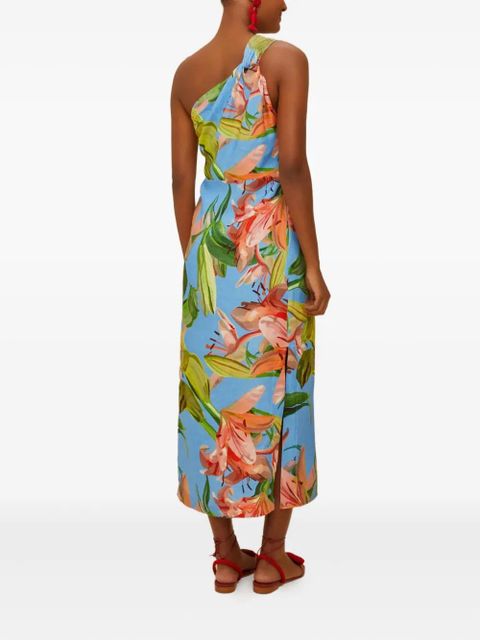 FARM Rio floral-print midi dress - Blue - zdjęcie produktu nr 2