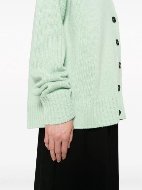 Jil Sander V-neck ribbed-knit cardigan - Green