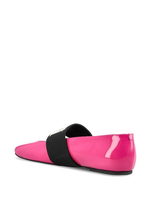 Givenchy Sliced strap-detail ballet flats - Pink