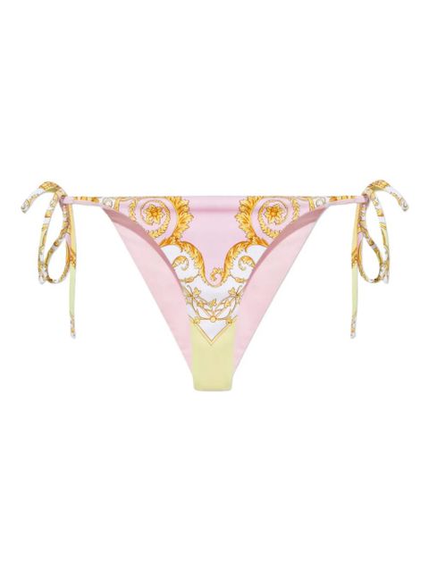 Versace printed tie-side bikini bottom - Pink - zdjęcie produktu nr 1