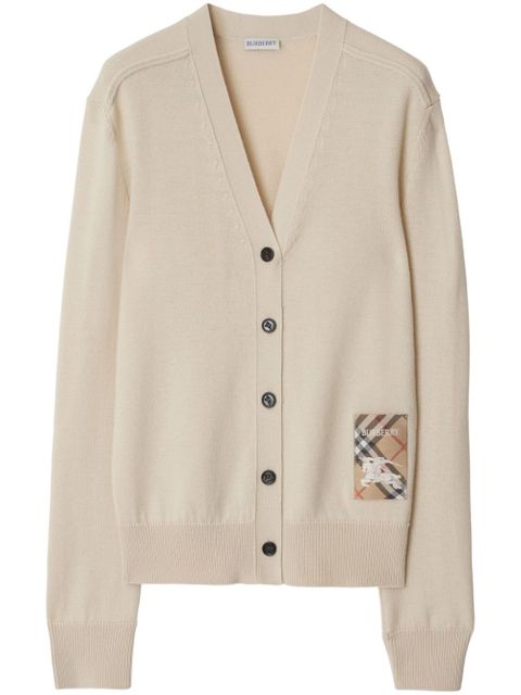 Burberry Check Label cardigan - Neutrals - zdjęcie produktu nr 1