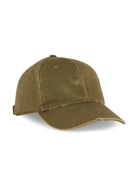 Saint Laurent Cassandre denim cap - Green