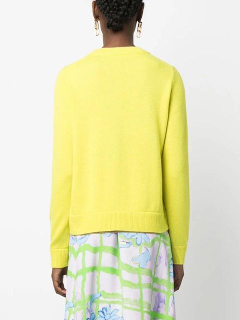 Tory Burch crew-neck cashmere jumper - Green