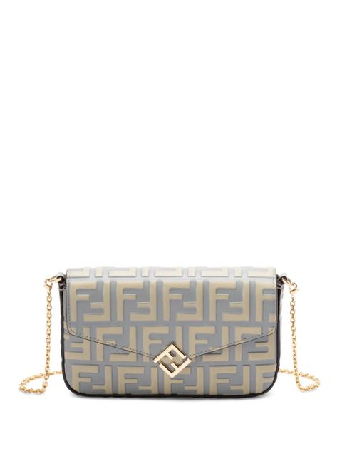 FENDI FF Diamonds cross body bag - Green - zdjęcie produktu nr 1