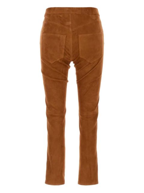 ISABEL MARANT suede back-pockets trousers - Brown - zdjęcie produktu nr 2