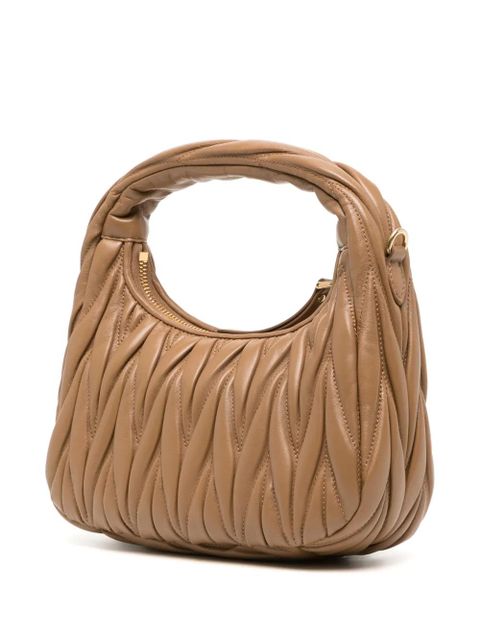 Miu Miu Wander matelassé shoulder bag - Brown