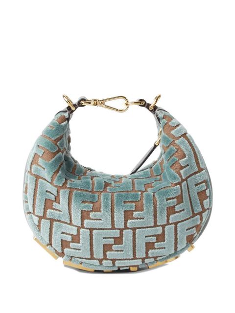 FENDI mini Fendigraphy jacquard shoulder bag - Green