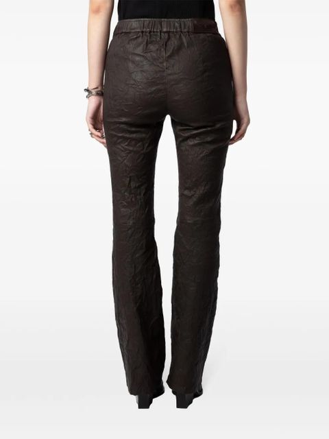 Zadig&Voltaire Pauline leather trousers - Brown