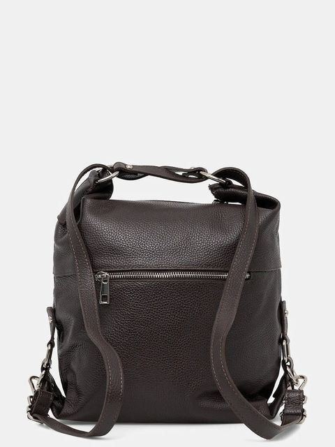 Answear.LAB plecak skórzany damski kolor brązowy duży gładki