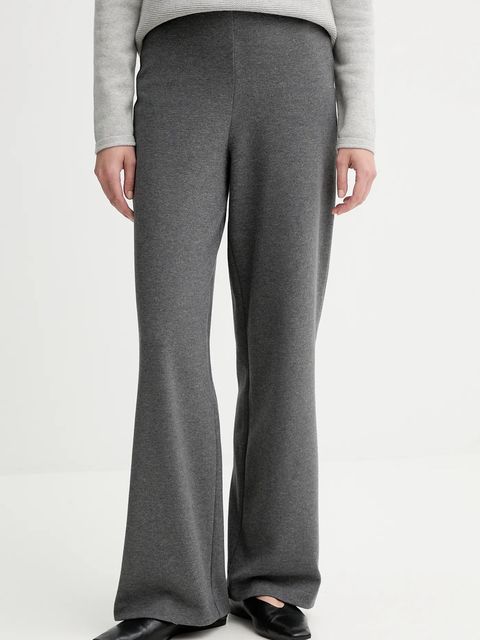 Marc O'Polo spodnie damskie kolor szary proste high waist M10303219055