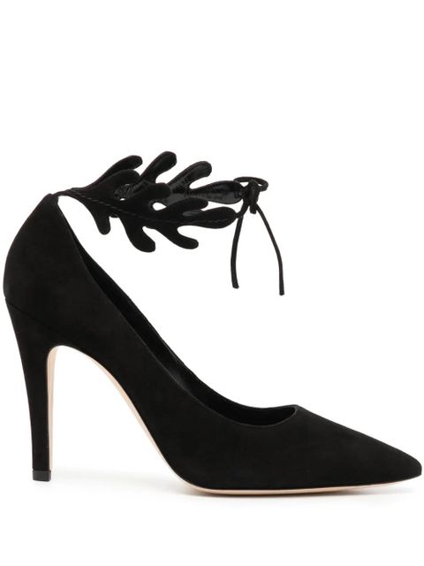 Manolo Blahnik Florettehi 100mm suede pumps - Black - zdjęcie produktu nr 1