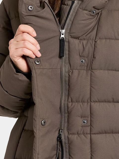 Didriksons kurtka STELLA damska kolor brązowy zimowa 505538