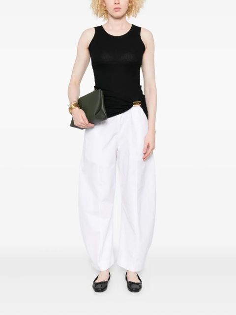 KHAITE elastic-waist cotton trousers - White - zdjęcie produktu nr 2
