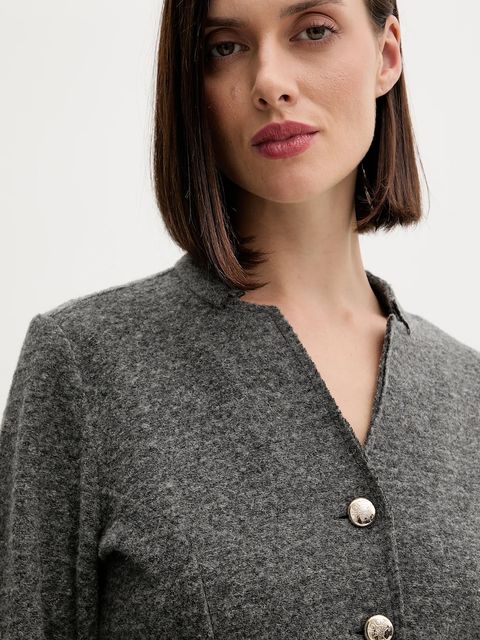 Joop! marynarka z domieszką wełny kolor szary jednorzędowa gładka 30047792