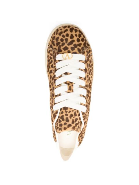 Valentino Garavani leopard detail sneakers - Neutrals