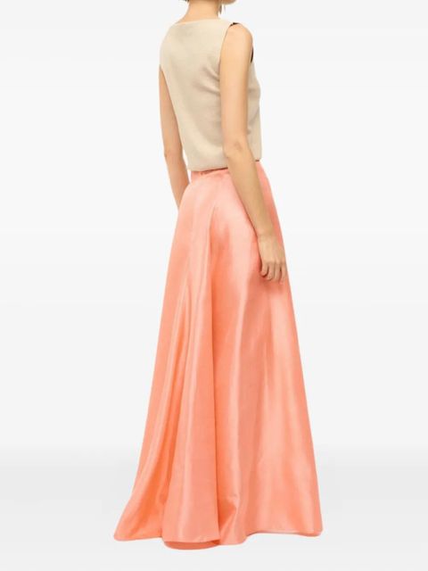 STAUD Vinxenzo silk maxi skirt - Pink