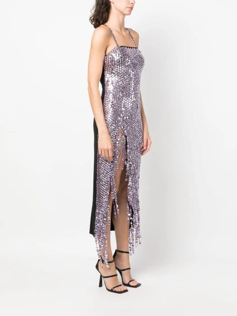 The Attico Avery pailette-embellished midi dress - Purple - zdjęcie produktu nr 2