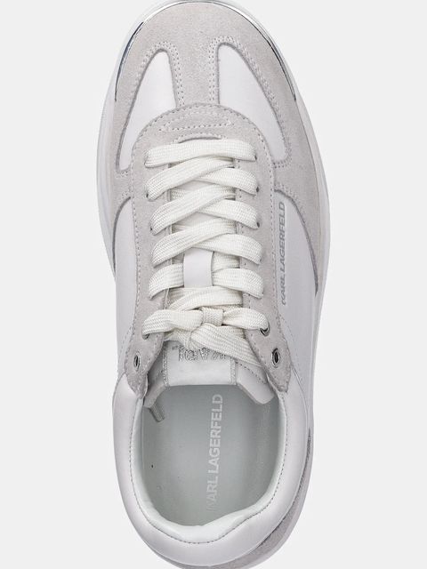 Karl Lagerfeld sneakersy skórzane KOBO III kolor biały KL65025