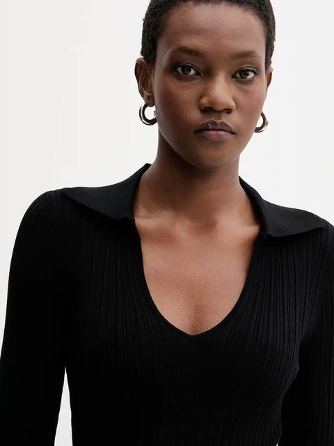 Marella sweter damski kolor czarny lekki 2523366082200 - zdjęcie produktu nr 2