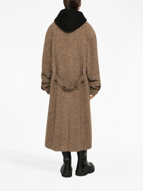 Dolce & Gabbana logo-patch cotton hoodie - Black