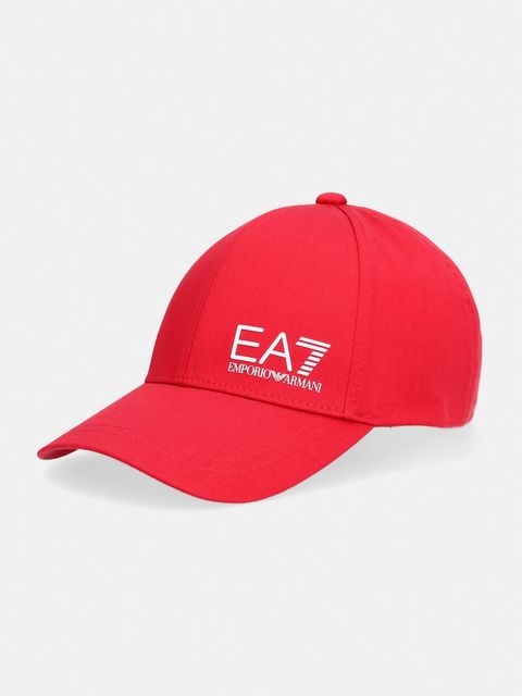 EA7 Emporio Armani czapka z daszkiem bawełniana - zdjęcie produktu nr 1
