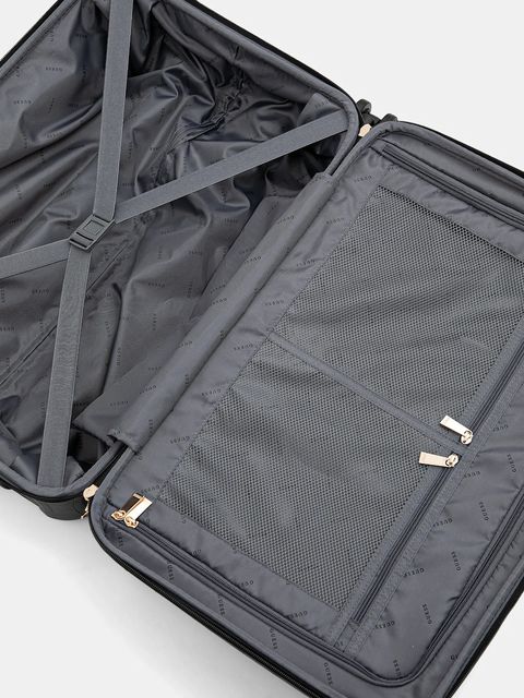 Guess walizka WILDER MEDIUM kolor czarny TWDP74 52982