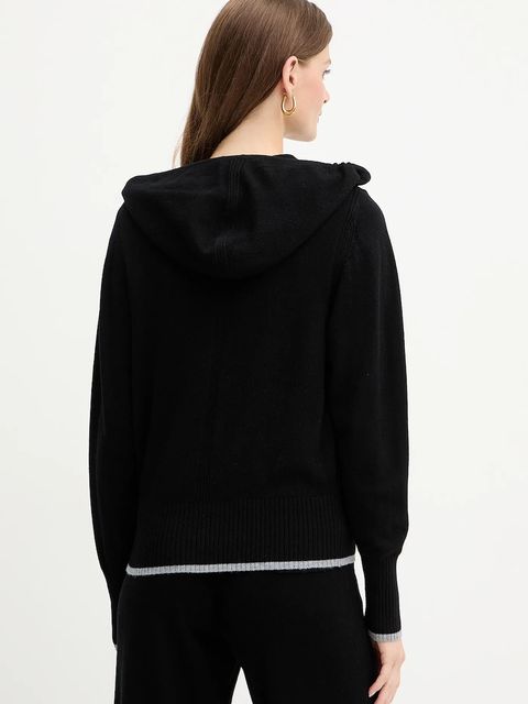 Pinko kardigan wełniany damski kolor czarny lekki 105491 A2Q9