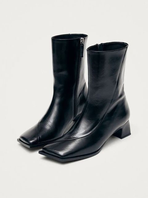 Alohas botki skórzane Chantal damskie kolor czarny na słupku S100988-01 - zdjęcie produktu nr 2