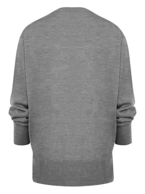 TOTEME crew-neck knit sweater - Grey - zdjęcie produktu nr 2