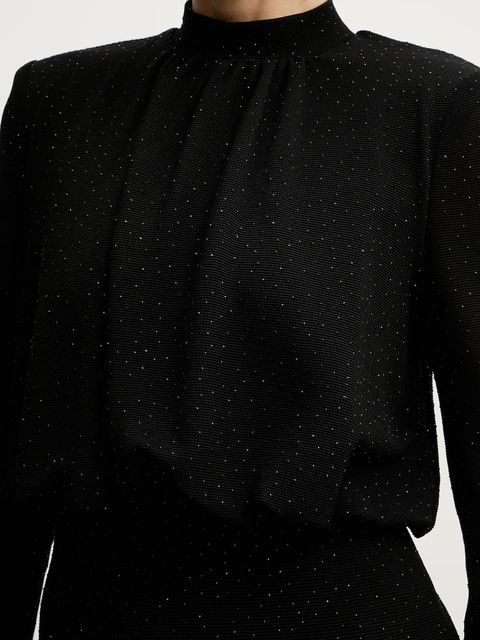 Morgan sukienka kolor czarny maxi prosta ROSCAR