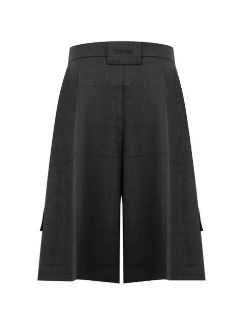 LOEWE check-pattern cargo shorts - Grey - zdjęcie produktu nr 2