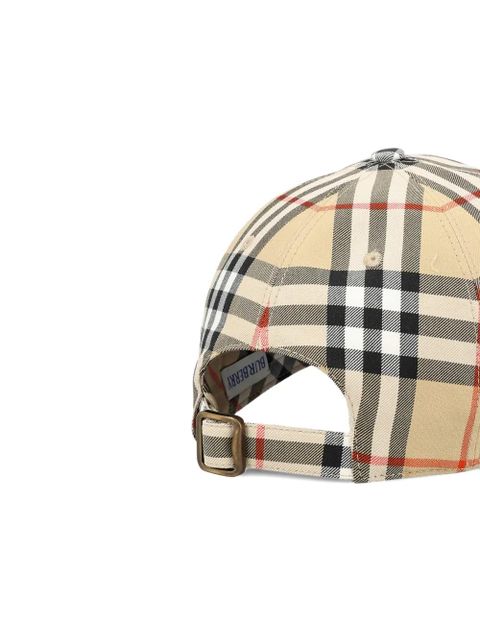 Burberry check cap - Neutrals