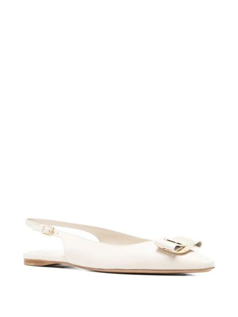Ferragamo Zelmy slingback flat pumps - Neutrals - zdjęcie produktu nr 2