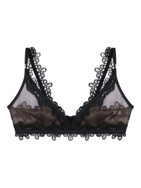 GCDS lace bralette bras - Brown - zdjęcie produktu nr 1
