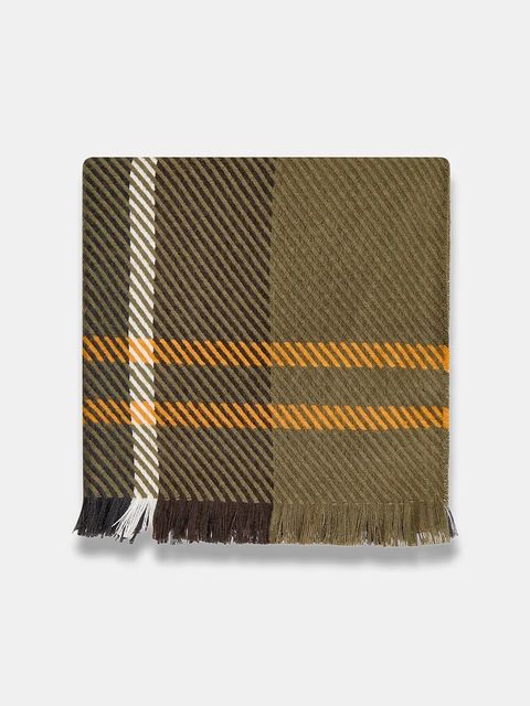 Barbour szalik damski kolor zielony wzorzysty LSC0308 - zdjęcie produktu nr 2