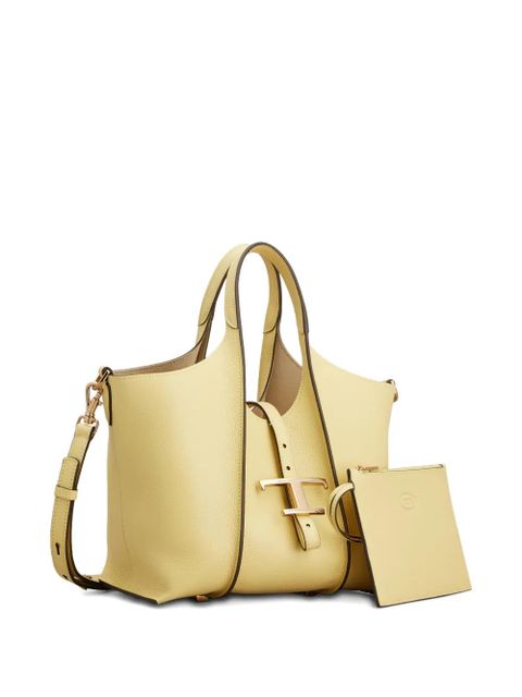 Tod's mini T Timeless hardware shopping tote bag - Yellow