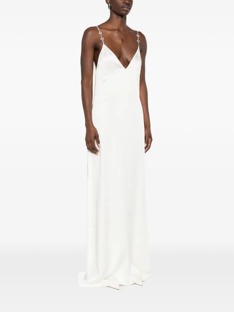 Gucci V-neck maxi dress - White