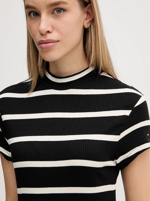 Tommy Hilfiger sukienka kolor czarny maxi prosta WW0WW47860