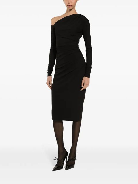 Dolce & Gabbana one-shoulder draped dress - Black - zdjęcie produktu nr 2
