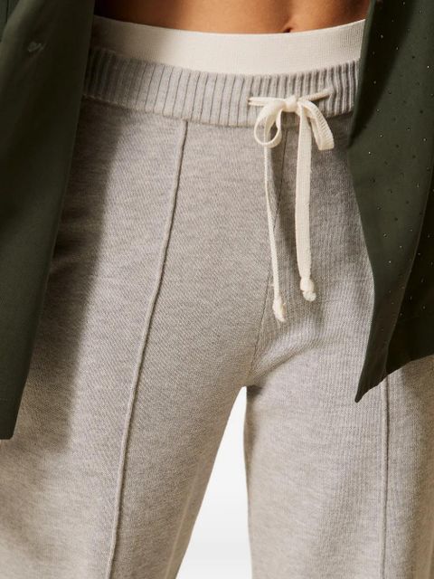 TWINSET drawstring knit trousers - Grey