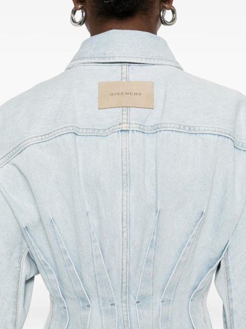 Givenchy buttoned midi denim dress - Blue