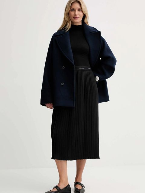 Calvin Klein longsleeve z dodatkiem wełny - zdjęcie produktu nr 2