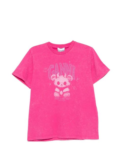 GANNI graphic T-shirt - Pink - zdjęcie produktu nr 1