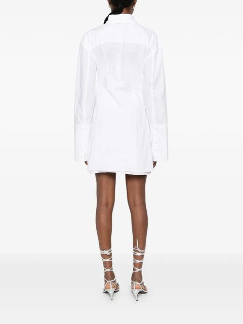 ROTATE BIRGER CHRISTENSEN knotted shirt dress - White