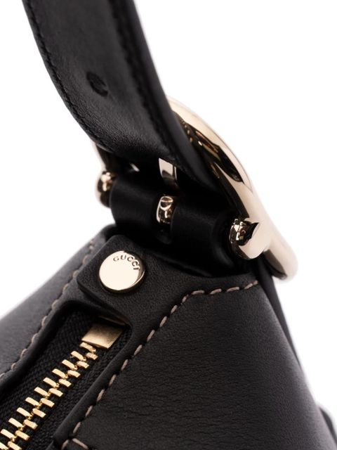 Gucci large GG emblem shoulder bag - Black