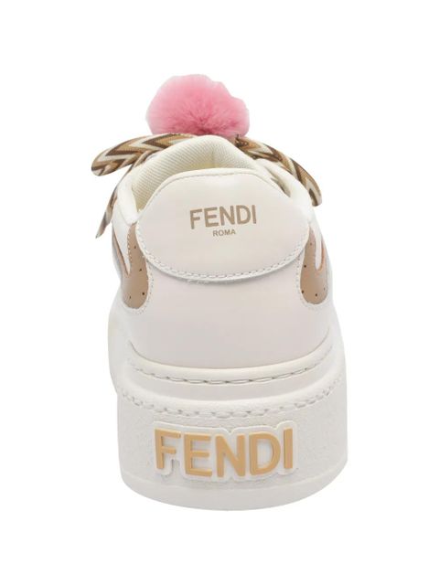 FENDI Match platform sneakers - Neutrals