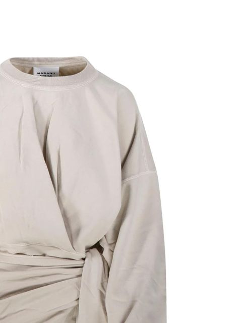 MARANT ÉTOILE Sandrina wrap midi dress - Neutrals